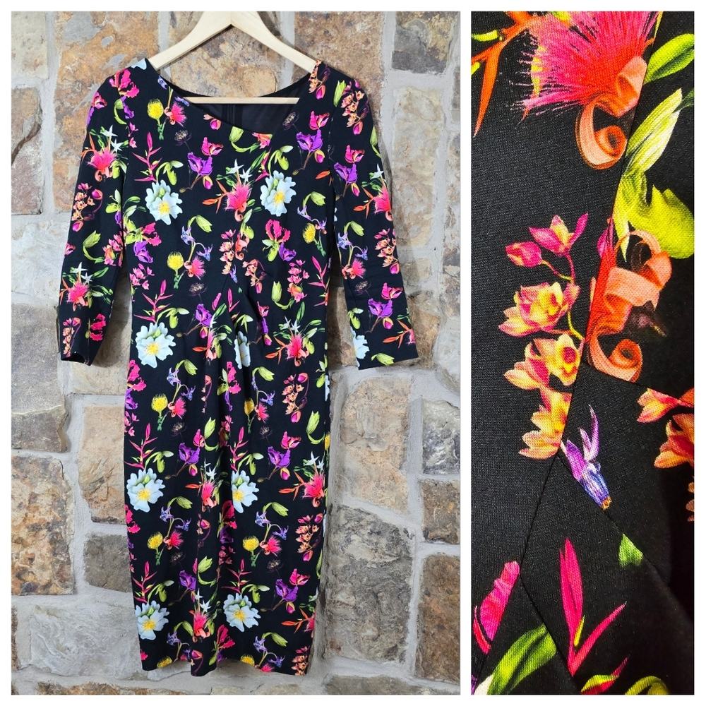 Escada Floral Sheath Dress